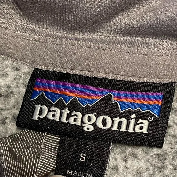 Patagonia Quarter Zip Up Jacket Grey Fleece Sweater Womens Small - Picture 6 of 6